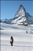 Little girl vs the Matterhorn